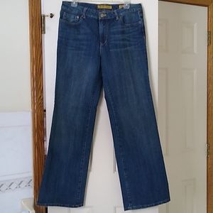 NWOT Ladies Seven7 distressed look flare leg jeans